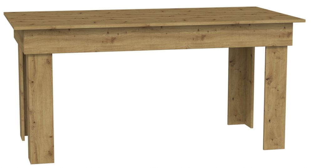 Artenat Jedálenský stôl Madras, 160 cm, dub